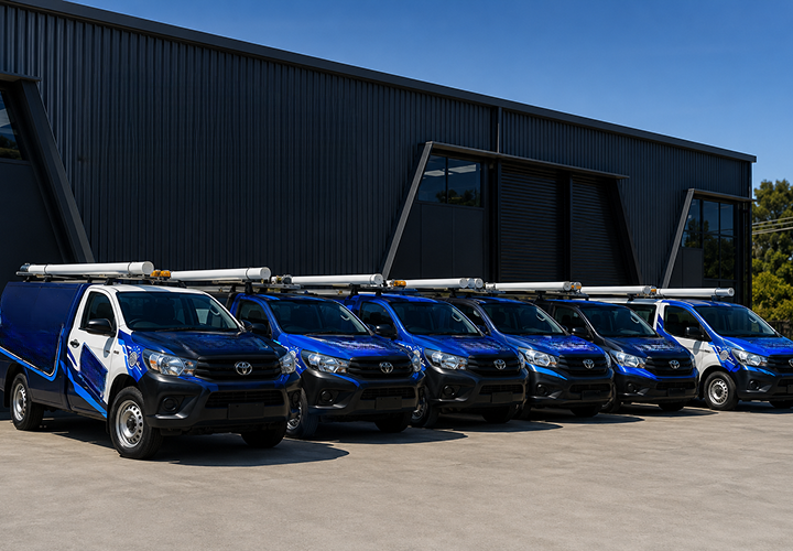 Fleet of Mona Vale Blocked Drains plumbing vans