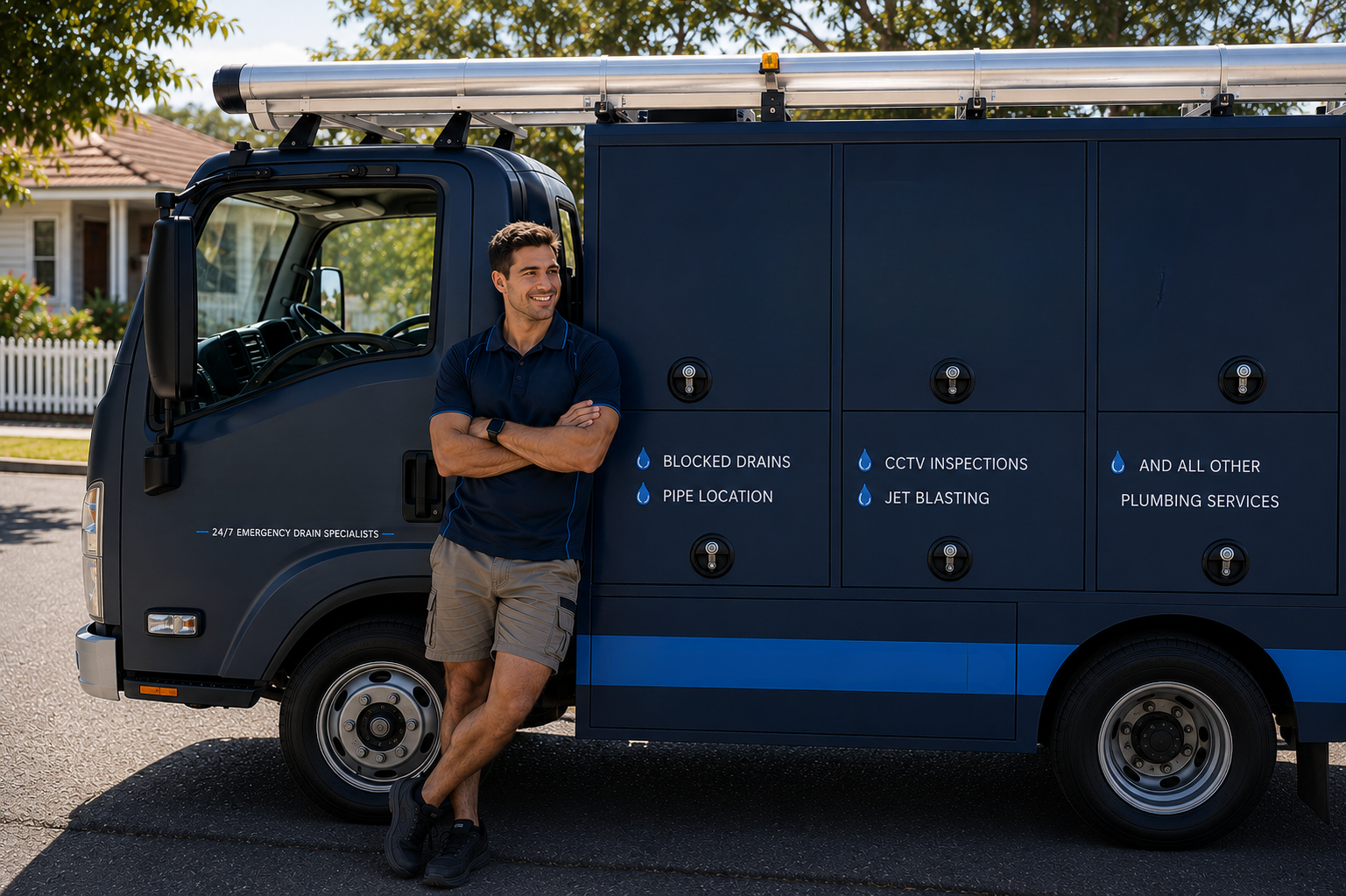 Plumber with Mona Vale Blocked Drains van