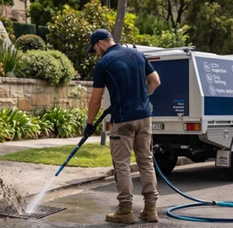 Tree roots removed from a Mona Vale drain pipe